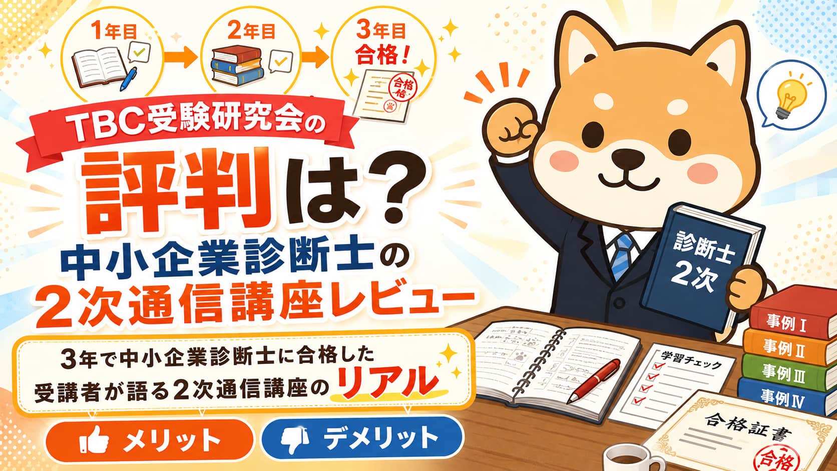 【TBCの評判は？】中小企業診断士に合格した受講者のリアルな使用感